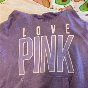Victoria’s Secret pink hoodie.